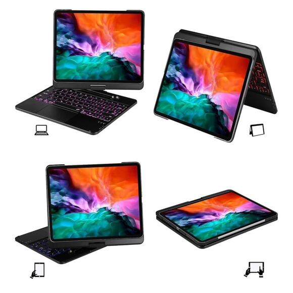 iPad Pro Keyboard Case With Rotate For iPad 12.9 Inch Pro 6th, 5th, 4th, 3rs Gen - Picture 5 of 9